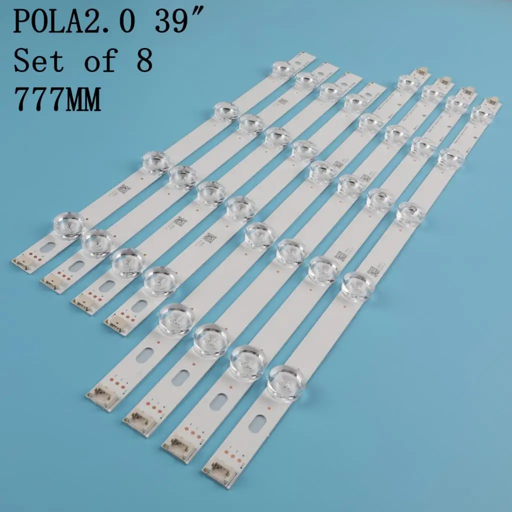 100%New 1set =8pcs(4A+4B) LED backlight bar forTV HC390DUN-VCFP1-21X 39LN5400 39LA6200 LG innotek POLA 2.0 POLA2.0 39