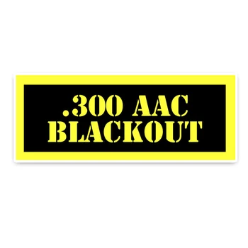 

Dawasaru 300 AAC BLACKOUT Warning Car Sticker Waterproof Decals Suitcase Motorcycle Auto Accessories Decoration PVC,12cm*4cm