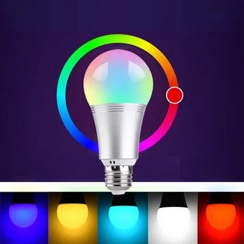 

7W WiFi Smart Light Bulb APP Control 85V-265V RGBW Dimmable LED Night Lamp Dimmable Timer Function Magic Bulb High-quality
