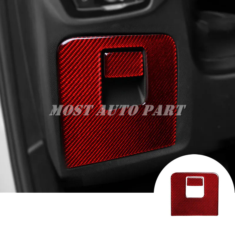 Carbon Fiber Driver s Side Glove Box Trim Cover For BMW X3 X4 G01 G02 2018 2021 Red/Black Car