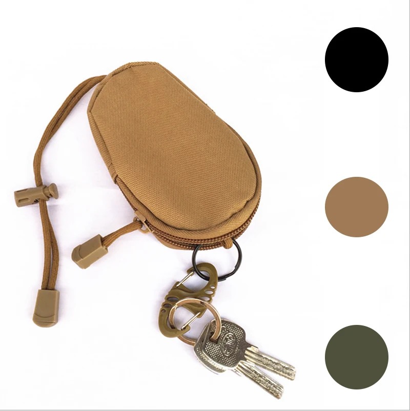 

One Fashion Nylon Tactical Bag Coin Purse Mini Money Key Holder Military Naturehike Wallet For Outdoor Camping Hiking Hunting