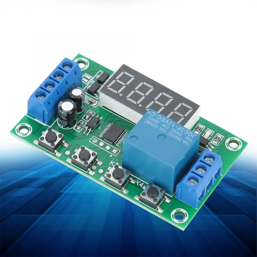 1-12 V релейный модуль цикл триггер задержки выключатель Многофункциональный освежитель воздуха с таймером Регулируемый триггерный релейный модуль
