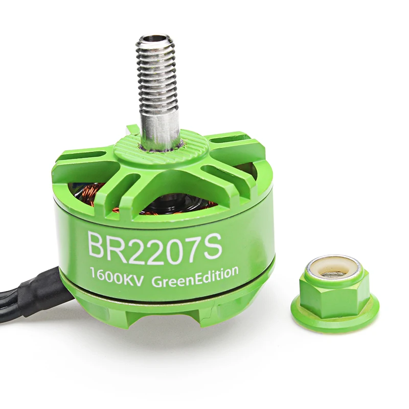 Racerstar 2207 BR2207S Green Edition 1600KV 2200KV 2500KV 3-6S бесщеточный двигатель для радиоуправляемого дрона FPV Racing MultiRotor запчасти Асса
