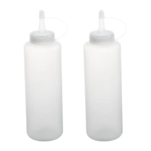 2 шт пластиковая бутылка для приправ с дозатором кетчуп горчичный соус прозрачный белый 13 унций и 8 унций