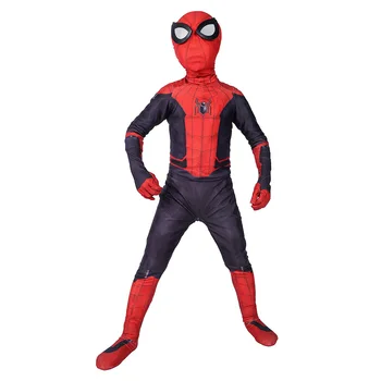 

Kids Spider Man Far From Home Peter Parker Cosplay Costume Zentai Spiderman Superhero Bodysuit Suit Jumpsuits