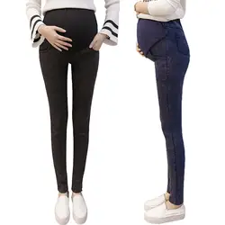 Джинсы для беременных с эластичной резинкой на талии; Одежда для беременных; джинсовые брюки для беременных; модные брюки для беременных; M31