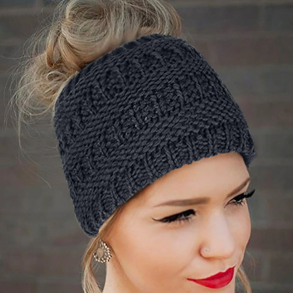 Knitting Soft Wide Hairband Hot Sale Elastic Stretch Turban Headwear Wrap Scarf Hat Winter Warm Headbands Hair Accessories 1111