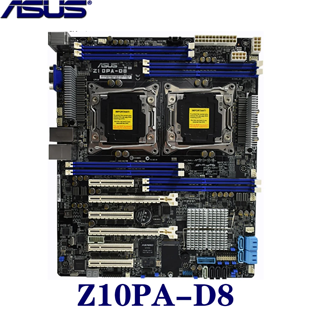 

For ASUS Z10PA-D8 Used original For Intel C612 Server motherboard Socket LGA 2011-3 E5-2600 V3 V4 DDR4 X99 X99M Motherboard