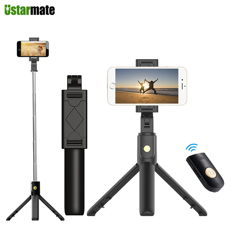 Palo de Selfie 3 en 1 para teléfono inteligente, inalámbrico por Bluetooth, para iPhone, Samsung, Huawei, Xiaomi, con trípode extensible