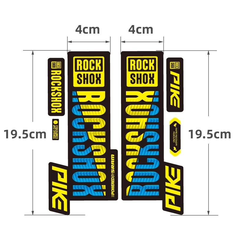 2018 Щука рок Шокс MTB вилка наклейка для горного велосипеда Rockshox передняя