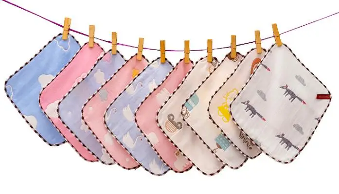 8 шт. хлопковый платок для малышей