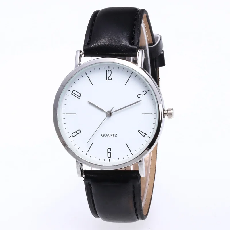 

Fashion Four Colors Alloy Shell for Both Men And Women Watch 2019 New Style Simple Versatile Quartz Circle Watch