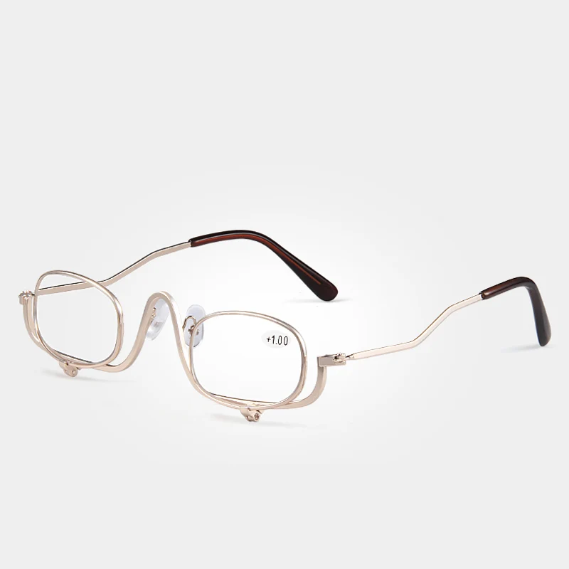 Zilead увеличительные очки для макияжа, очки для чтения, металлические складные очки для дальнозоркости для мужчин и женщин, очки при дальнозоркости