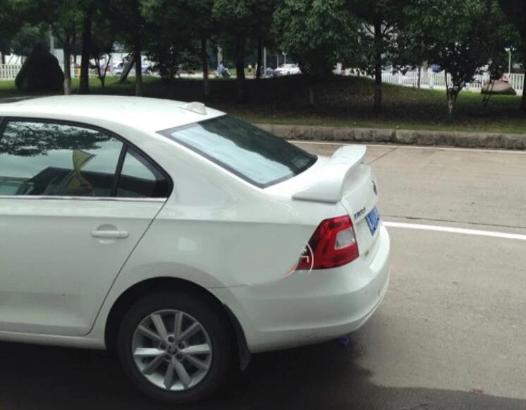 Спойлер для Skoda Rapid 2011 2016 спойлер из АБС пластика заднего крыла автомобиля задний
