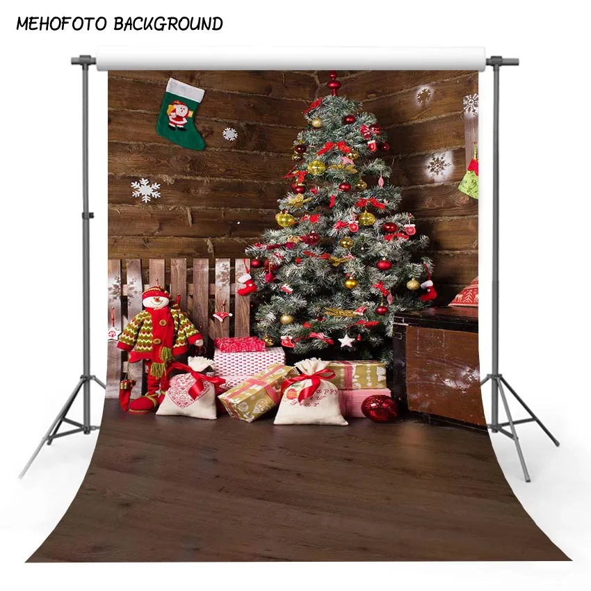 Бесшовный Рождественский фон для фотосъемки Виниловый с компьютерной печатью