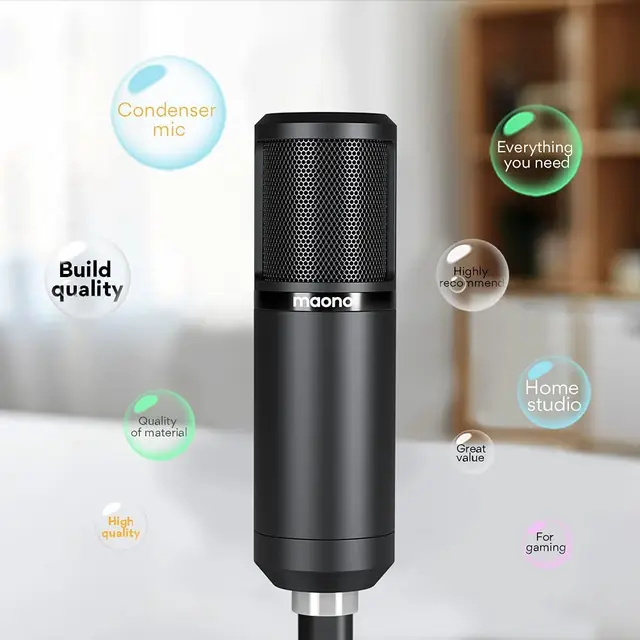 MAONO XLR コンデンサーマイク 34mm大型ダイアフラム付き Amazon.co.jp: MAONO XLR コンデンサーマイク 34mm大型