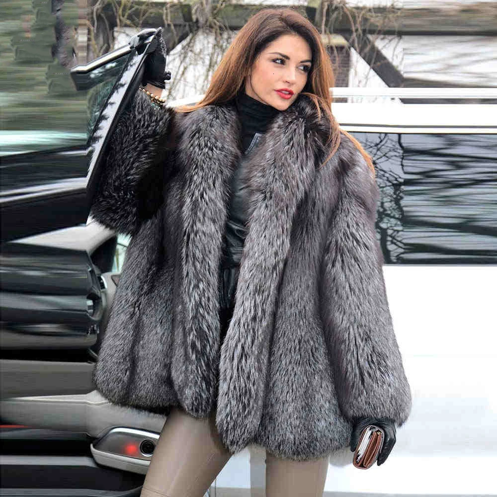 Меховая Sarcar, натуральная Шуба из натурального Лисьего меха, зимняя куртка, верхняя одежда с длинным рукавом, меховые пальто для женщин, настоящая куртка, утолщенная теплая шуба
