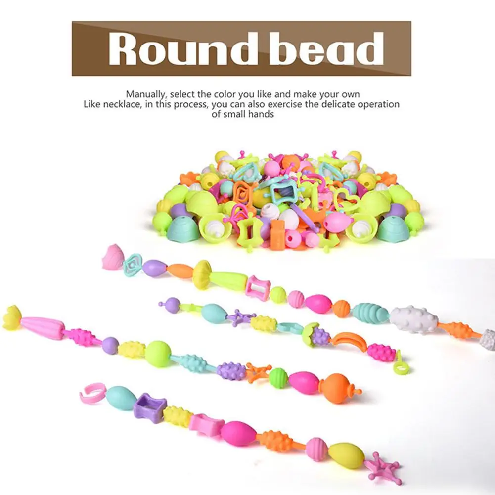 500pcs Pop Beads Toys Creativel Arts And Crafts For Kids Bracelet Snap Together Jewelry Fashion Kit Educational Toy For Children