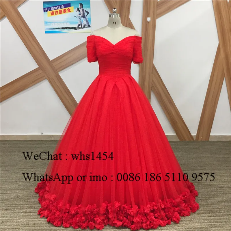 Mbcullyd Золушка красное платье Quinceanera с цветами Пышное Платье милое бальное платье 16 платье на свадьбу нарядные платья для девочек vestidos De 15 Anos - Цвет: Pictures color