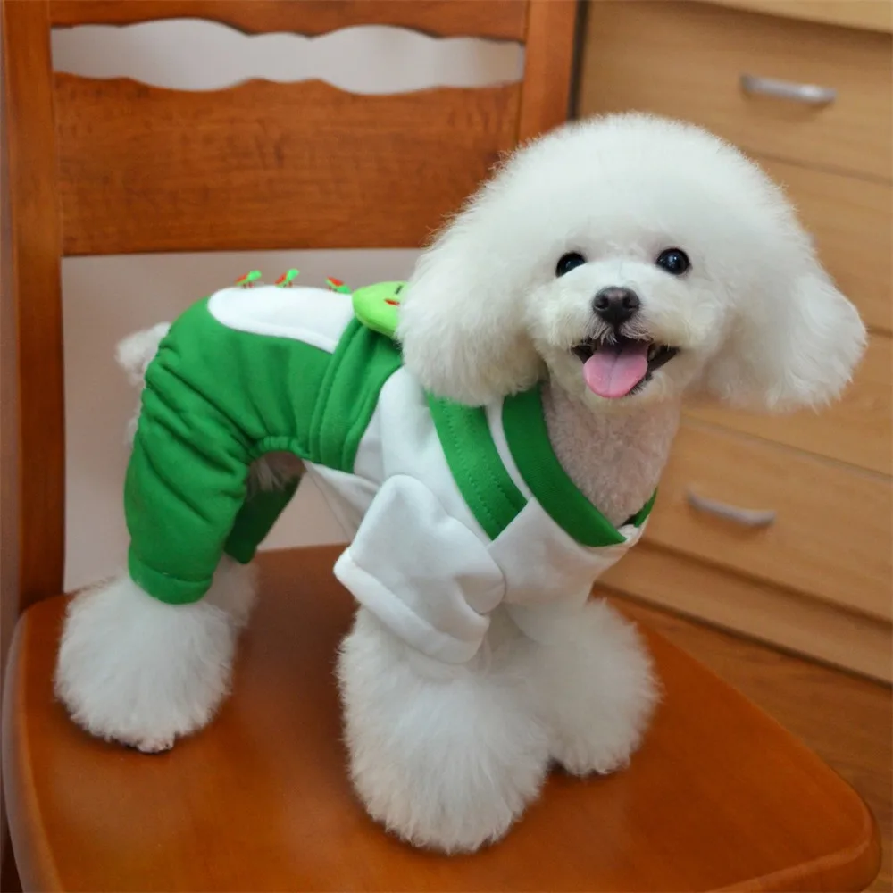  New Warm Dog Clothes Winter Puppy Outfit Clothing For Dogs Costume Frog Four Legs Pet Jumpsuit Puppy Cloth For Dogs Coat Jacket (3)