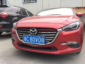 

11PCS/1set ABS chrome auto accessories Front grille trims for Mazda 3 2017 2018 Axela Car Styling
