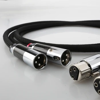 

High Quality HI-End 48B HIFI Silver Plating XLR Plug interconnect audio cable