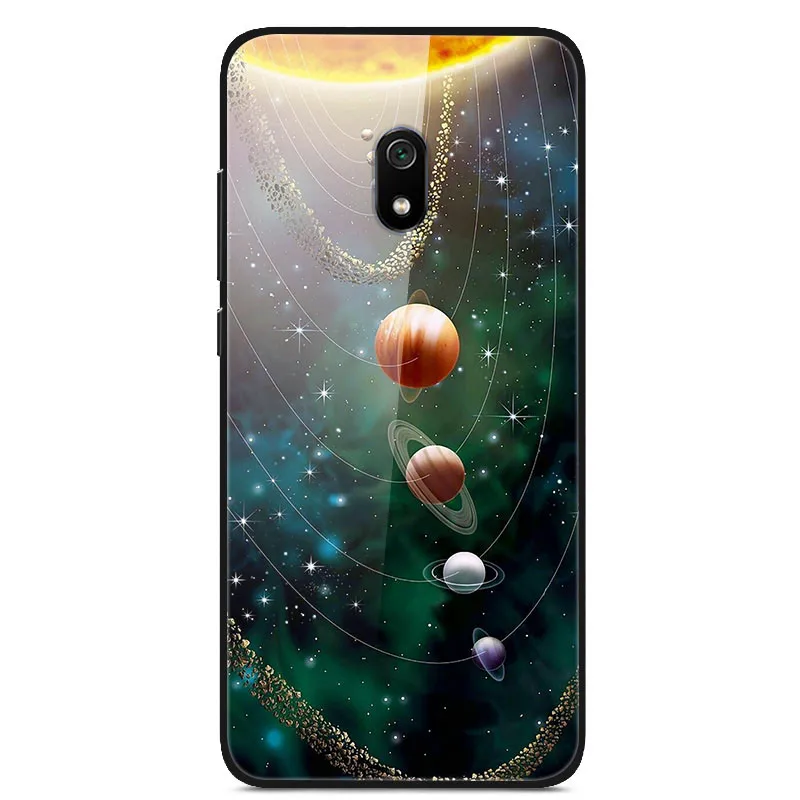 Для Xiaomi Redmi 8A чехол из закаленного стекла жесткий чехол для телефона для Xiaomi Redmi 8A TPU бампер чехол s для Redmi 8A Redmi8A 8 A - Цвет: 03