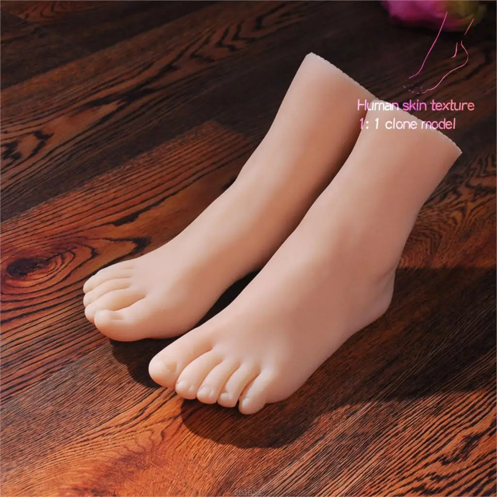 real-female-foot-model-fake-slightly-obese-tpe-soft-mannequin-stockings-collection-manicure-practice-props-feet-zishine-3811