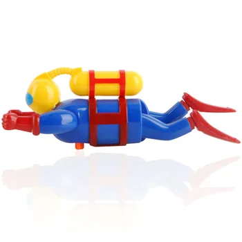 

Plastic Swimming Pool Accessories Bath Toy Companion Baby Colorful Safe Funny Children Diver Figurine Wind Up Floating