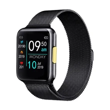 Nennbo ECG PPG Smart Watch E06 IP68 Waterproof Women Watches Heart Rate Monitor Men Smartwatch 38mm for IOS Android Phone