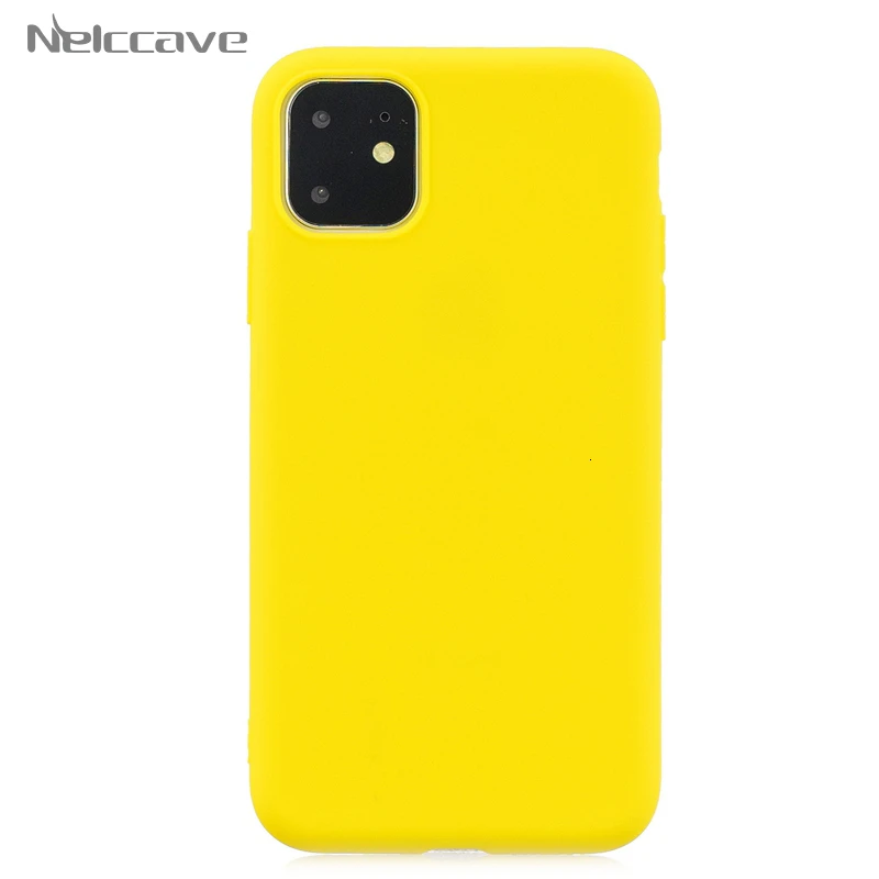 1000 шт. Чехлы ярких цветов для Apple iPhone 11 Pro XS Max XR X 8 Plus 7 6 6S SE 5 5S Мягкий матовый ТПУ задняя крышка-чехол для телефона