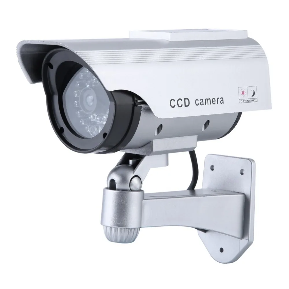 

Solar Powered Dummy CCD Camera Outdoor Indoor Security Surveillance Simulation Camera Built In Flash LED Light