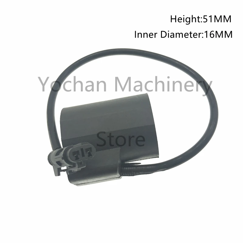 

Solenoid Round Valve Coil For Hyundai Excavator EDH0427V-H EDH04-27V-H Fit R210/200-5