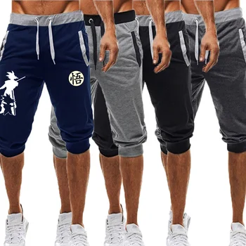 

Summer New 2020 Man's Shorts Casual Shorts Fashion Dragon Ball Goku print Sweatpants Fitness Short Jogger male clothing M-3XL