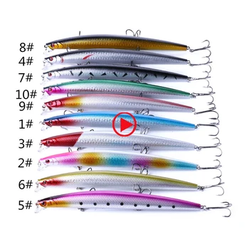 

1PCS MINNOW FISHING LUR ISCA ARTIFICIAL SINKING 18CM/26G FISHING LURE HARD BAIT SWIMBAIT SOUPLE LEURRE BLACK MINNOW PECHE LEURRE