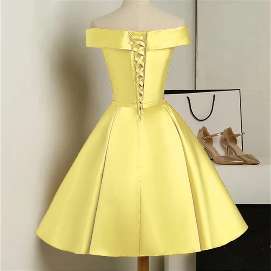 cute yellow formal dresses