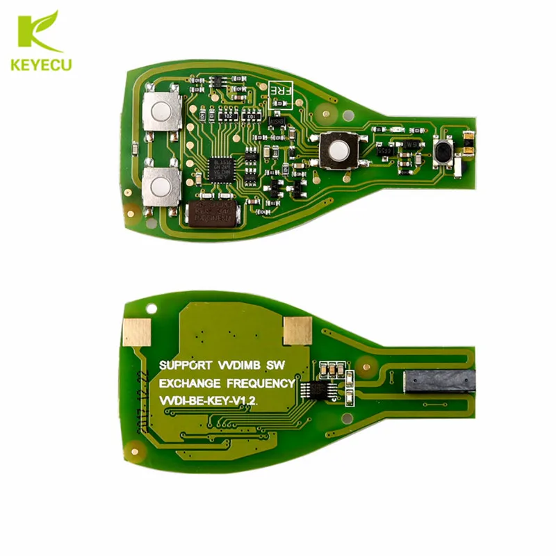 Keyecu Replacement Smart 3+1Buttons Xhorse VVDI BE Key Pro Improved Version Complete Remote Key for Mercedes-Benz 315MHz/433MHZ