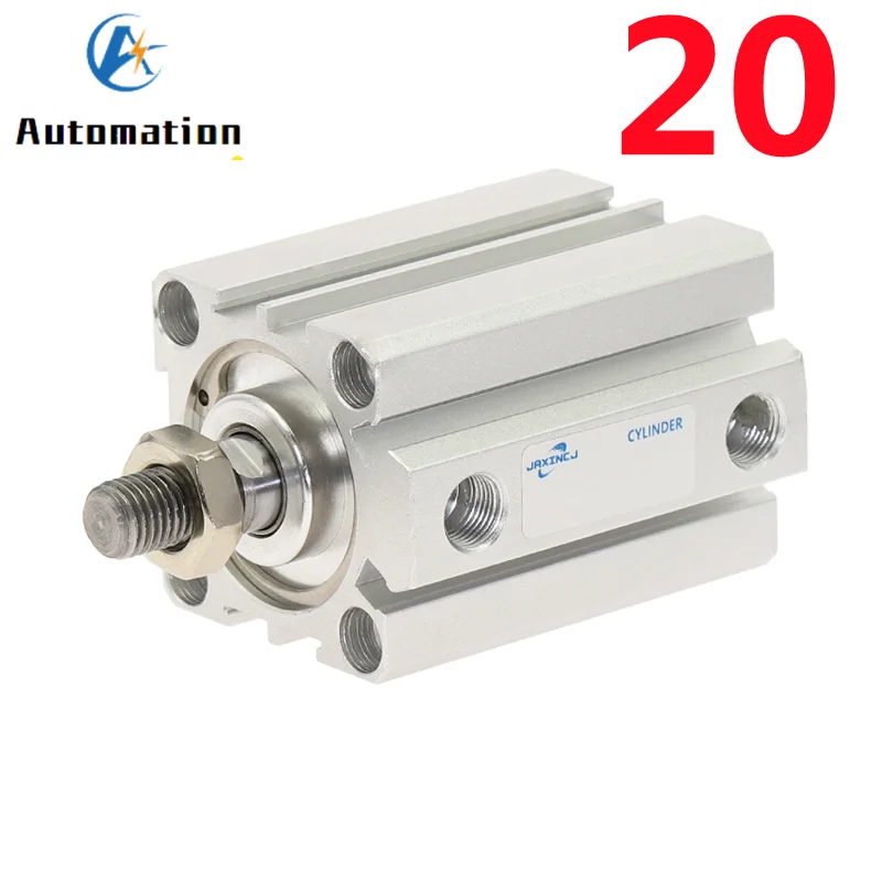 Cilindro Pneumatico Compatto SDA-B - Alesaggio 63 Mm, Corsa Regolabile - Per Applicazioni Industriali