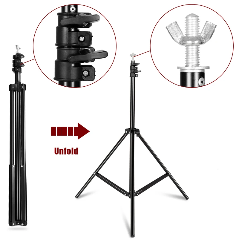  Photography Background Backdrop Stand Support System Kit for Photo Studio Photo Background Stand wi