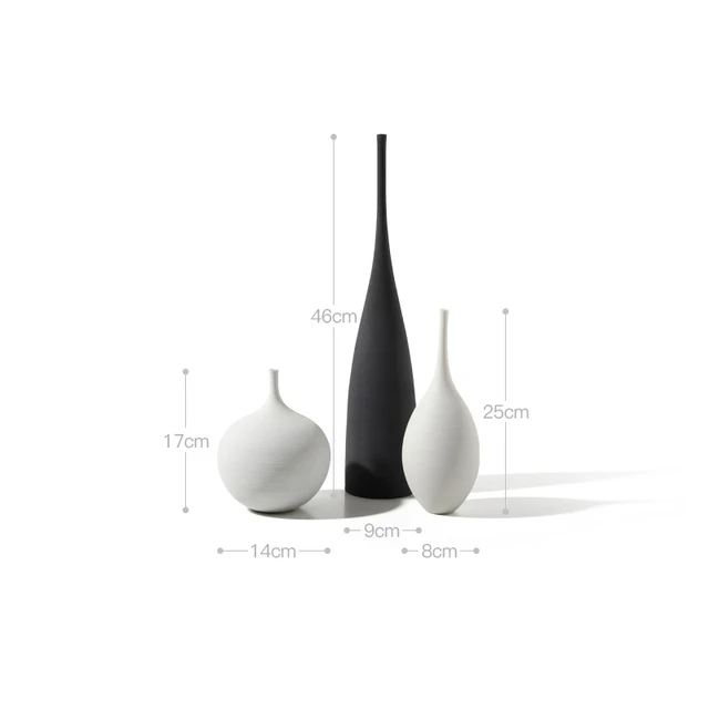 Simple Nordic Style Vases, Handmade Art Zen Vases, High-Quality Luxury Bedside Restaurant Decorations, Tv Cabinet 6