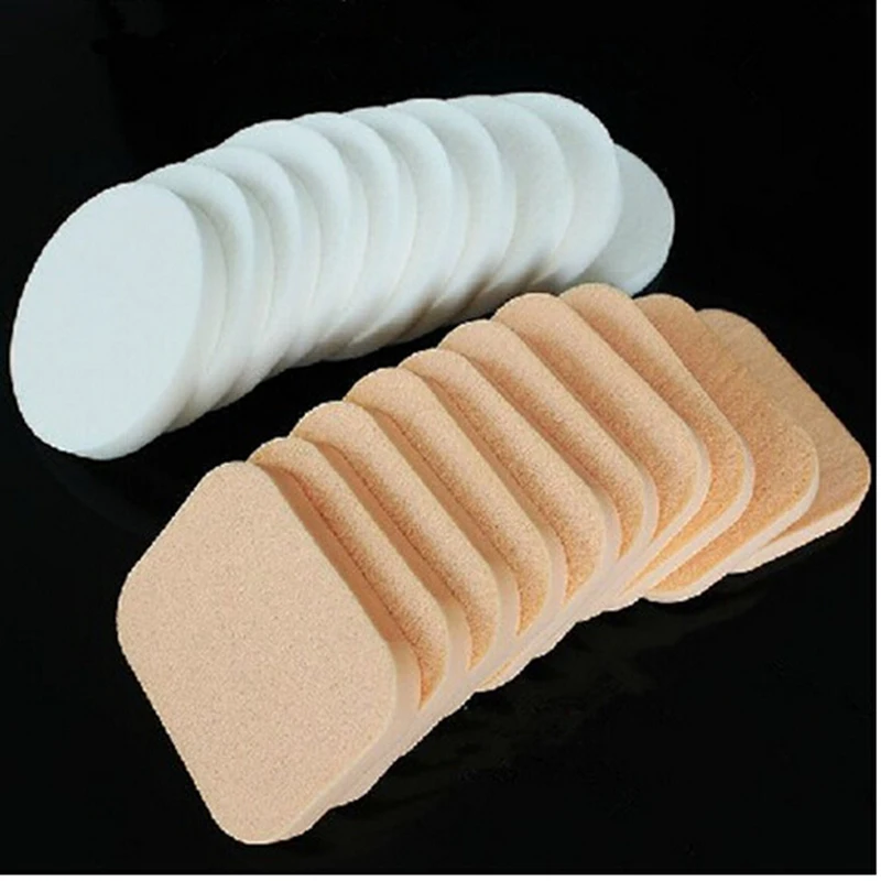 10 Pcs/Pack Soft Face Cleaning Sponges Cosmetic Powder Puff Makes Sponge Makeup Foundation Make-up Beauty Tools