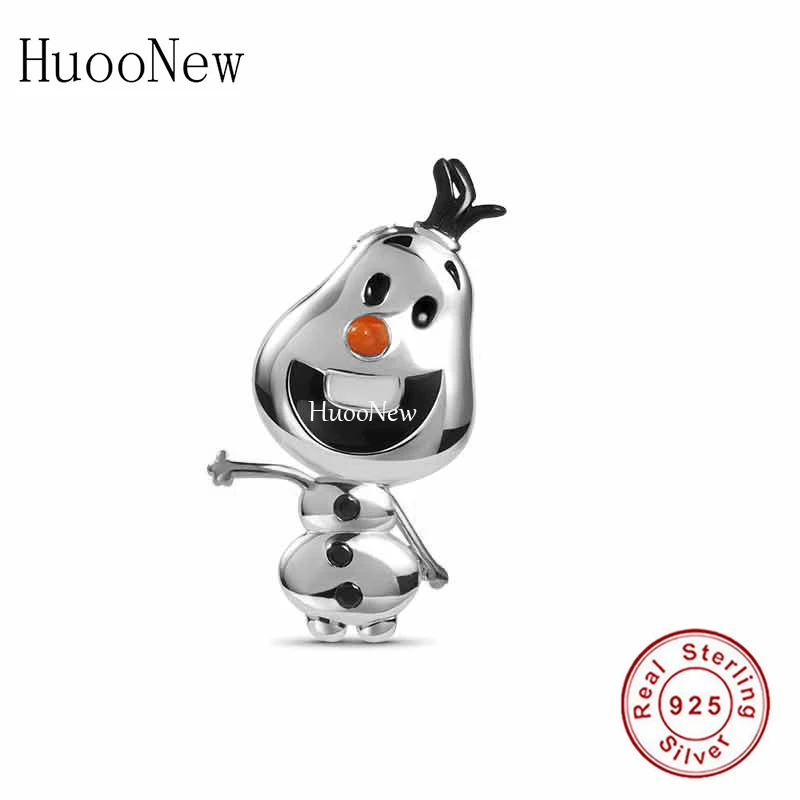 Snowman Charms for Bracelet Necklace Pendant Jewellery Birthday Gift Sister Mum 925 Sterling Silver Cute Skull Beads | Украшения и
