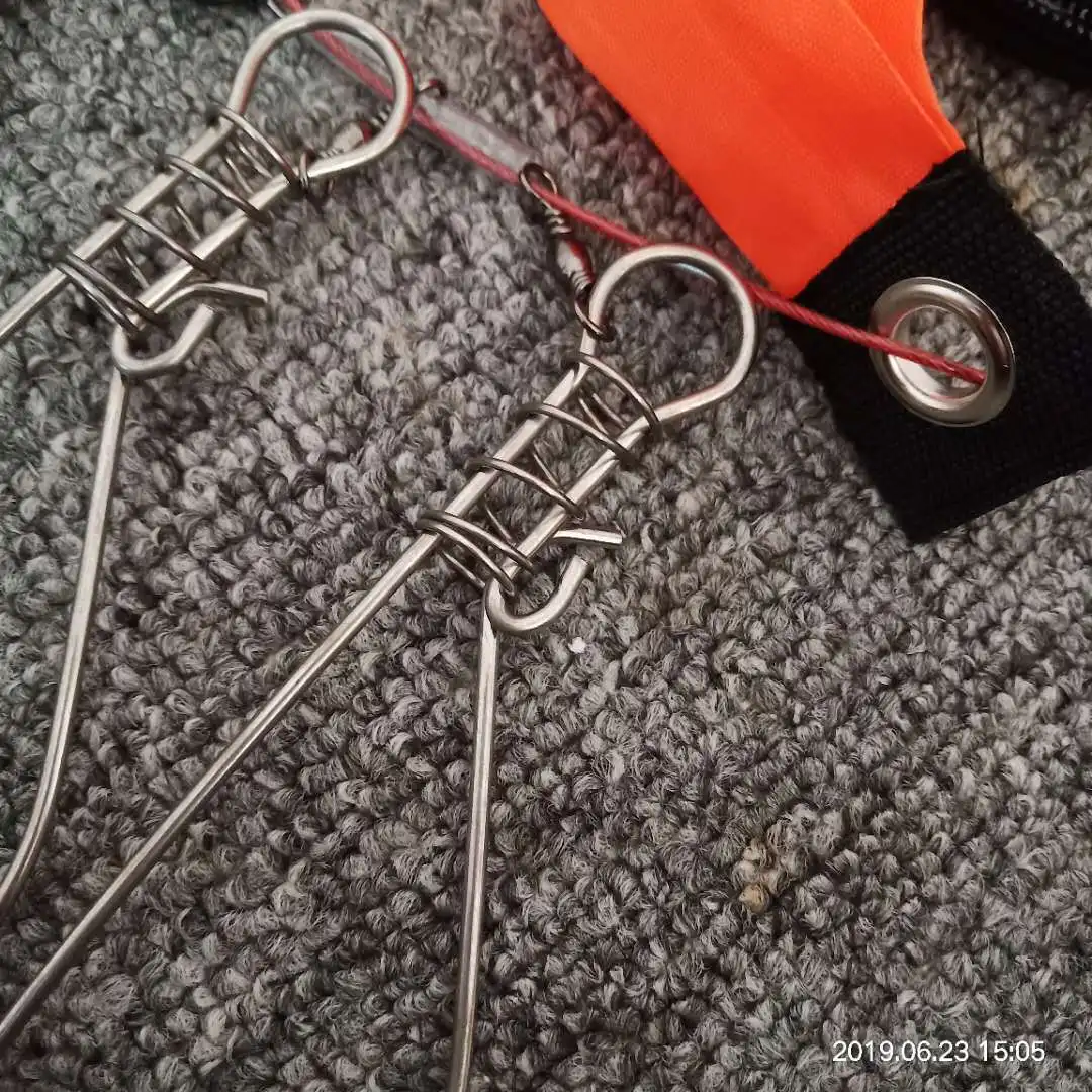 

Fishing Gear Stainless Steel Live Fish Bag Tie Wire Link Failure Mountaineering Buoyance Rod Angling Supplies