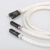 Hi-End 8AG Silver Plated OCC 16 Strands Audio Cable With WBT RCA Plug Cable HIFI 2RCA TO 2RCA Cable ► Photo 3/6