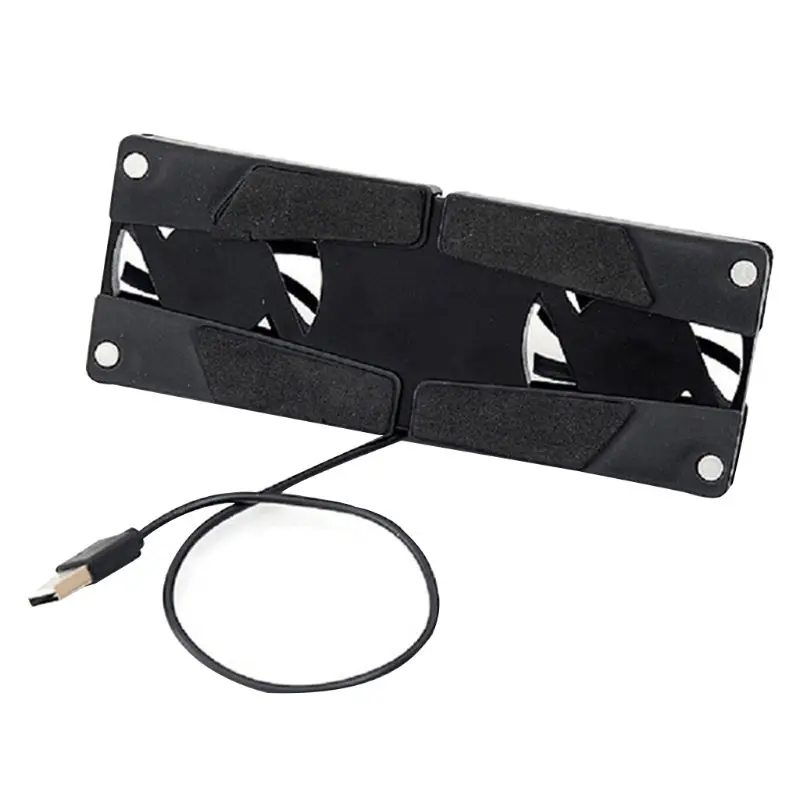 Складной USB двойной вентилятор кулер вращающийся охлаждающая подставка