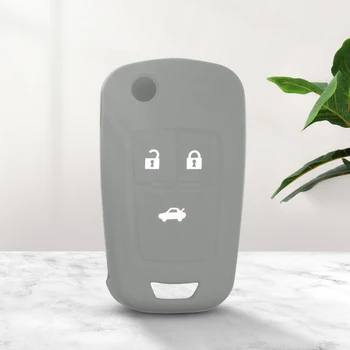 Cover per chiave telecomando per Chevrolet - KEYYOU 3 pulsanti per Chevrolet Cruze AVEO SAIL TRAX MALIBU CAPTIVA Flip Key Hot Silicone