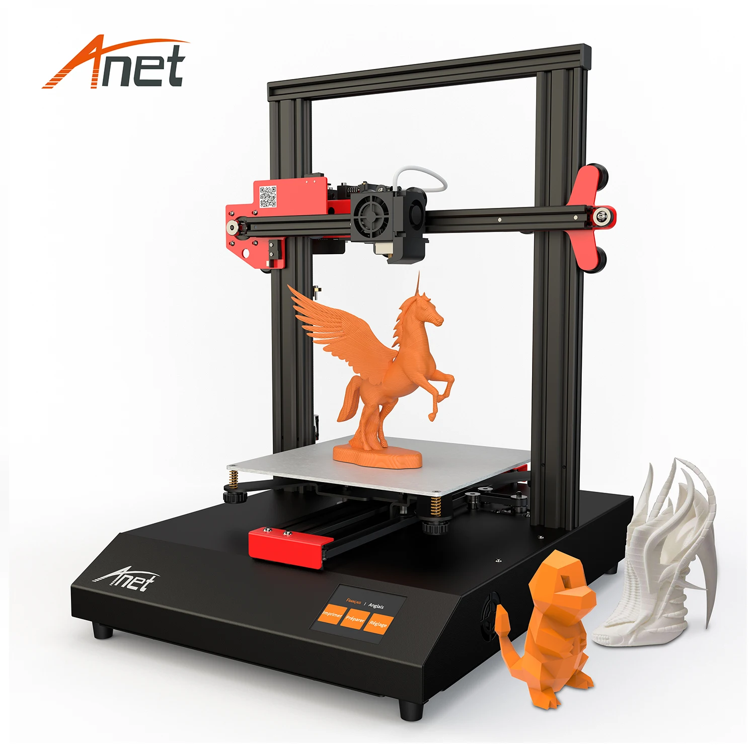 Anet ET4 3d принтер Набор DIY Размер печати 220*220*250 мм высокоточная рамка из алюминиевого сплава FDM 3d принтер с нитью 3D