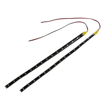 

BEST 2 30cm 15 LED Flexible Car Auto Strip Neon Light Lamp Orange
