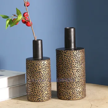

CREATIVITY RESIN VASE BLACK FLOWER ARRANGEMENT ACCESSORIES MODERN HOME DESKTOP DECORATION ACCESSORIES FLOWER VASES WEDDING