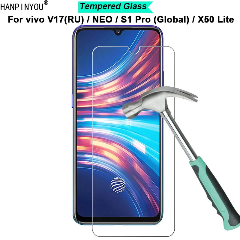 ДЛЯ vivo V17 Neo / S1 Pro (Global) X50 Lite Y9s твердость 9H 2.5D ультратонкая закаленная Защитная